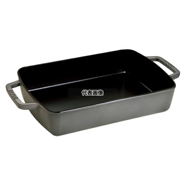 ストウブ スモールベーカー グレー 40510-324 3.2L 383×200×H70 ブランドキッチンコレクション No.1896820