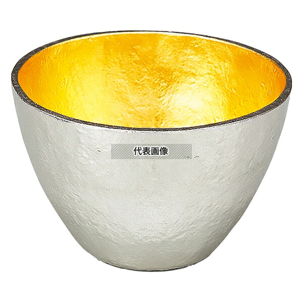 能作 錫 ぐい呑み 大 金箔 511271 120cc H47 和/洋/中 食器 No.2105490