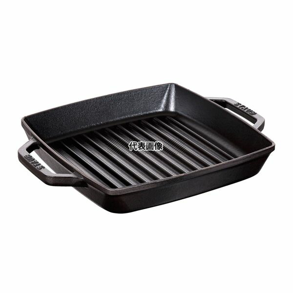 ストウブ ピュアグリル スクエア 28cm ブラック 40511-683 底寸:240×240 ブランドキッチンコレクション No.2285900