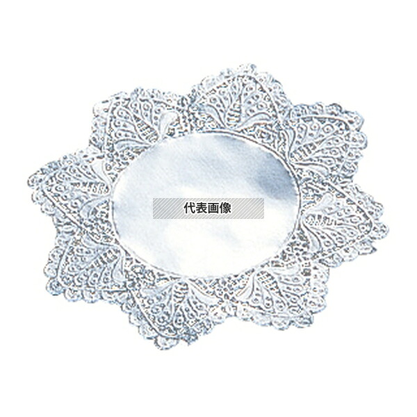 江部松商事 ドイリー レースペーパー 丸型 銀 (500枚入) 9号 φ230 厨房消耗品 No.3717200
