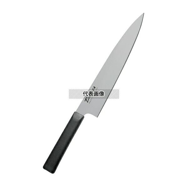 銀チタン 牛刀庖丁 F-7017 (HF-22) 21cm 全長:350 庖丁 No.3832200