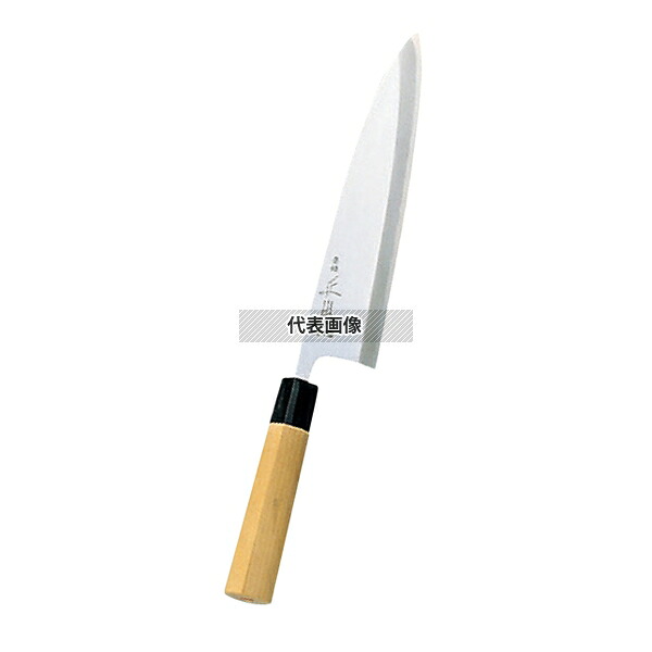 正本 本霞 (玉白鋼) 相出刃庖丁 18cm KS2418 325 出刃 No.4578500