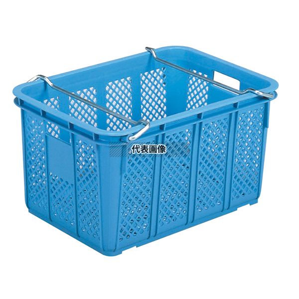 三甲 サンコー サンテナー A#50 スタッキング金具無BL PP 44.3L 560×390×H283 運搬/ケータリング No.4859500