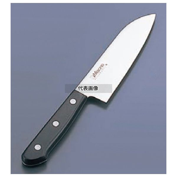 ミソノ モリブデン鋼 ツバ無し 三徳庖丁 No.681 18cm 300 庖丁 No.4992500