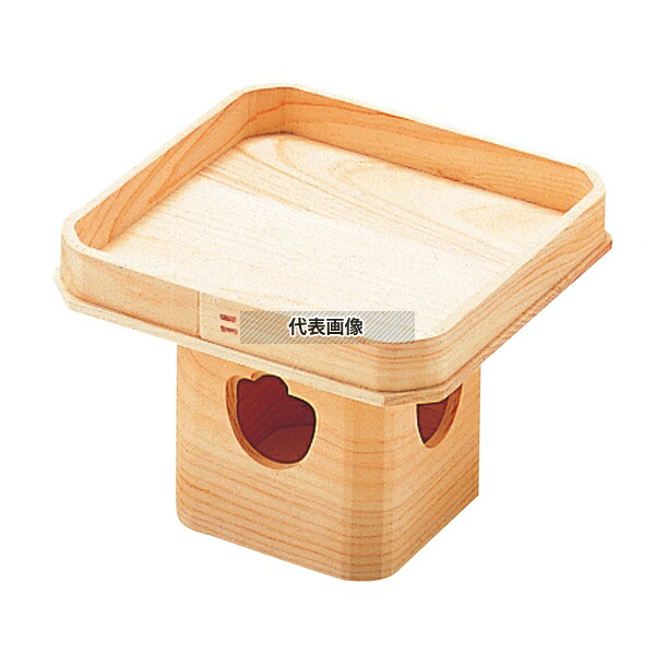 ひのき 三宝 尺 11-294-35 300×300×H220 店舗備品/インテリア No.5499600