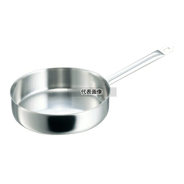 de Buyer(デバイヤー) イノックス 三重底 浅型片手鍋 (蓋無) 3467-32 6.4L φ337 IH/ガス兼用鍋 18-10(ステンレス) No.6259900|セミプロDIY店ファースト