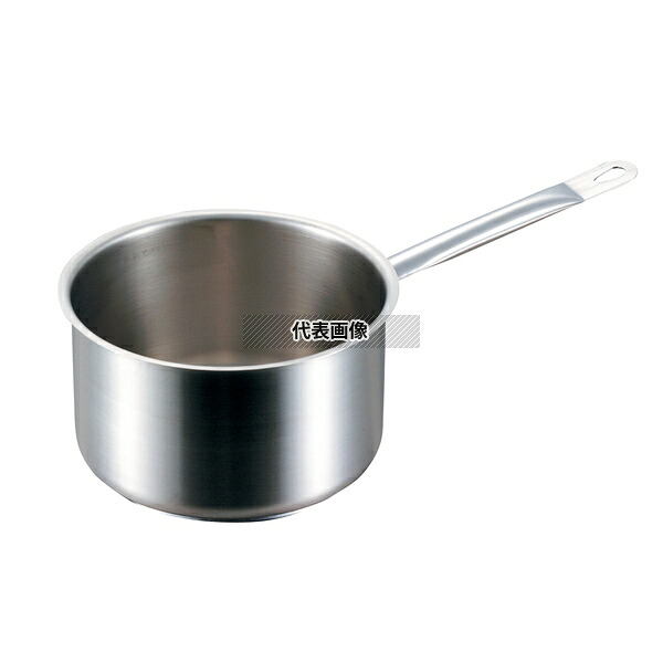 PADERNO(パデルノ) 深型片手鍋 (蓋無) 1006-32cm 電磁 15.4L φ336 IH/ガス兼用鍋 18-10(ステンレス) No.6264600|セミプロDIY店ファースト