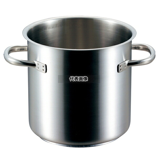 PADERNO(パデルノ) 寸胴鍋 (蓋無) 1001-36cm 電磁 36.5L φ380 IH/ガス兼用鍋 18-10(ステンレス) No.6265900 | 業務用 厨房用品 なべ 鍋