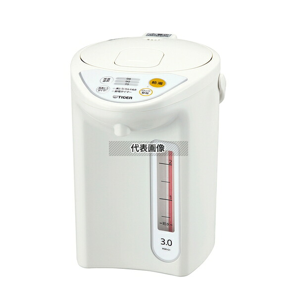 タイガー マイコン電動ポット PDR-G401 (W) 4L 280&times;212&times;H344 ポット No.7438733｜セミプロＤＩＹ店ファースト