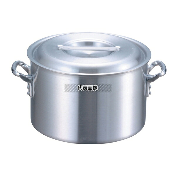 EBM(江部松) アルミ プロシェフ IH 半寸胴鍋 (目盛付) 27cm 10L φ290 IH/ガス兼用鍋 No.8106900 | 業務用 厨房用品 なべ 鍋