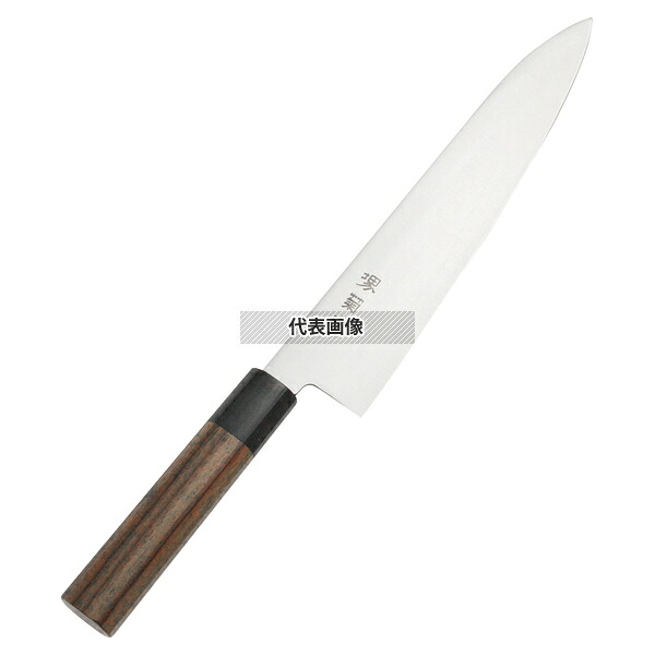 堺菊守 (モリブデン鋼) 和式 ウォールナット柄 牛刀 30cm 全長:450 庖丁 No.8500300
