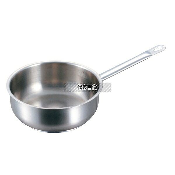 PADERNO(パデルノ) ソテーパン (蓋無) 1113-26cm 電磁 4.2L φ278 IH/ガス兼用鍋 18-10(ステンレス) No.8711900