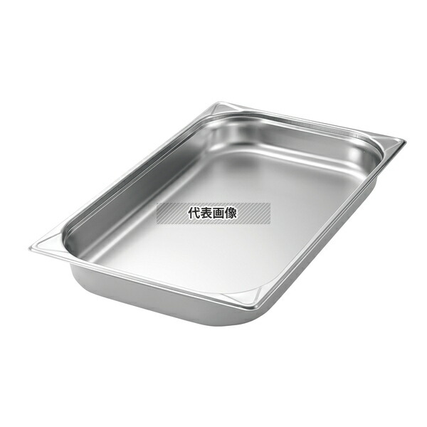 EBM(江部松) 18-8(ステンレス) ガストロノームパン補強重なり防止付 1/1 100mm 13L 530×325 ガストロノームパン No.8848901