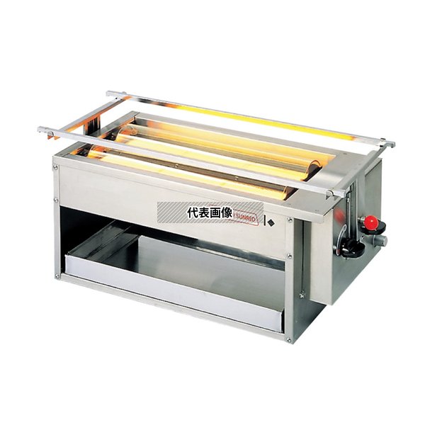 アサヒ 赤外線下火式グリラー 黒潮2号(2連)SG-16K型 LP No.0856310｜セミプロＤＩＹ店ファースト