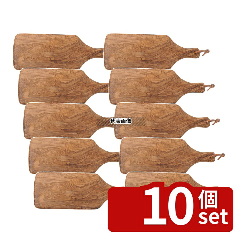 【10個セット】リビングカマトク ドリス・オリーブ スクエアボードハンドル 41cm 約410&times;170&times;H20mm 皿 No.0313530｜セミプロＤＩＹ店ファースト 56,854円