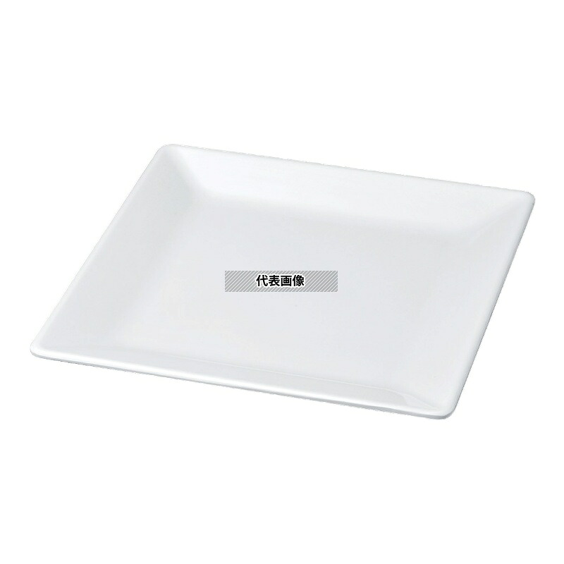 若泉漆器 ニューホワイト 角盛皿 47cm 475×475×H42mm 皿 No.0405520|セミプロDIY店ファースト