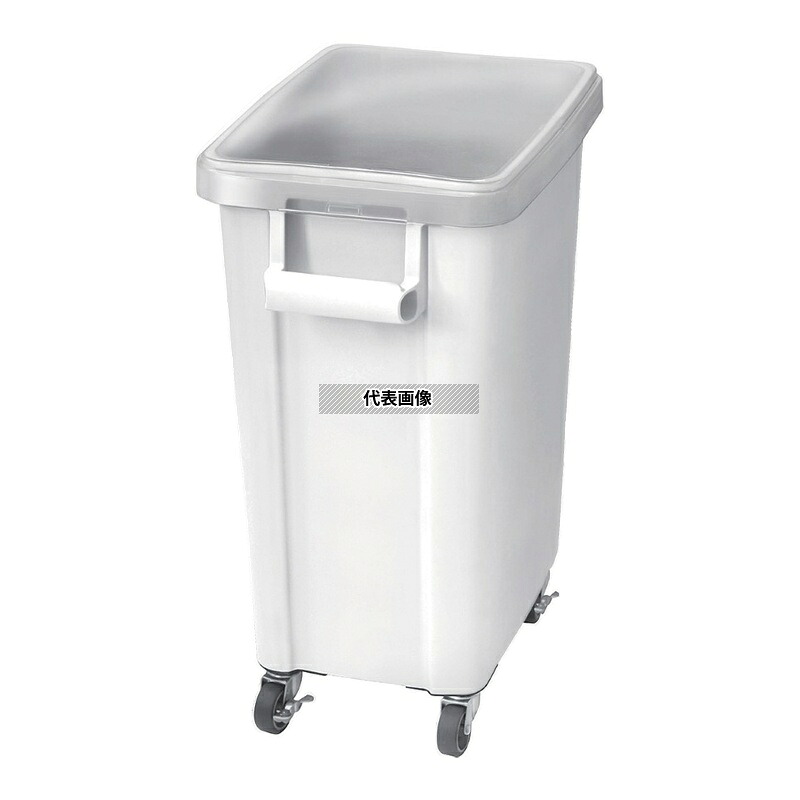 RISU(リス) 材料保管容器(キャスター付) 70L ホワイト(W) 70L 570&times;350&times;H695mm No.0560500｜セミプロＤＩＹ店ファースト 9,748円