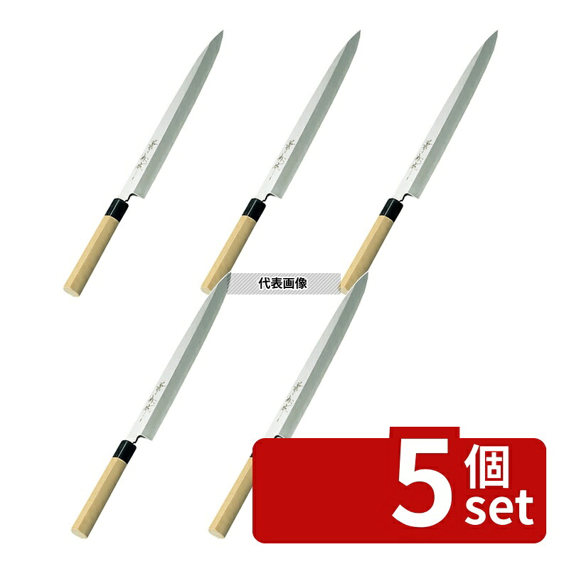 【5個セット】兼松作 日本鋼 柳刃庖丁 27cm 柳刃 包丁 No.0571800|セミプロDIY店ファースト