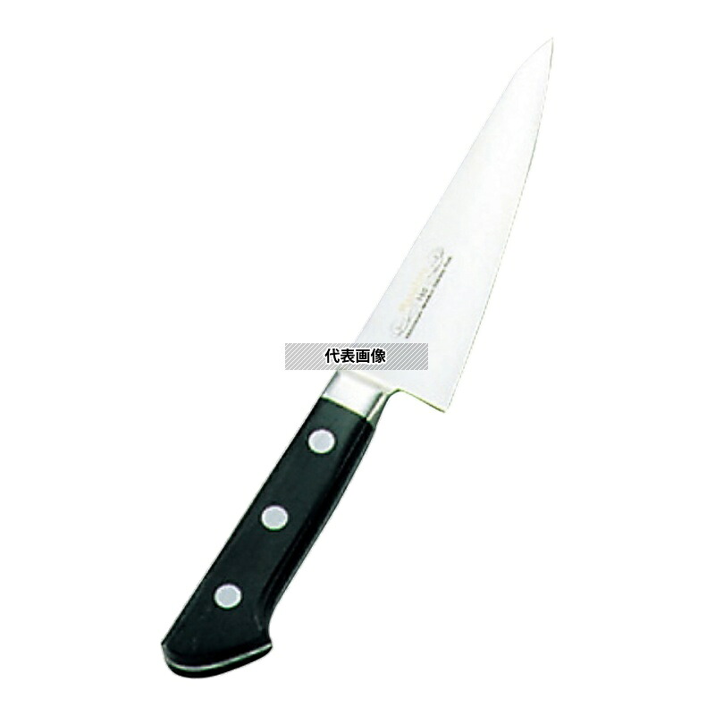 正広作 ツバ付 モリブデン鋼 骨スキ角型 15cm 骨スキ 包丁 No.0587800|セミプロDIY店ファースト