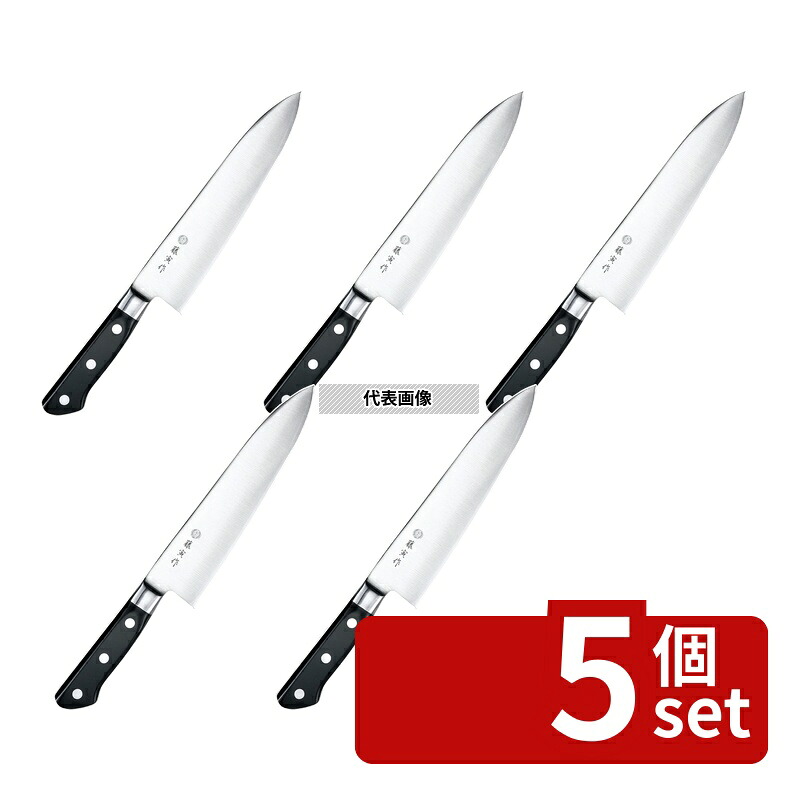 【5個セット】藤寅作 DP鋼(ツバ付) 洋出刃 FU-814 21cm 出刃 包丁 No.0595601｜セミプロＤＩＹ店ファースト