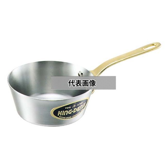 NAKAO(中尾) キングデンジ テーパー付 ソテーパン 30cm 5L 底径:240 No.4824200 IH/ガス兼用鍋