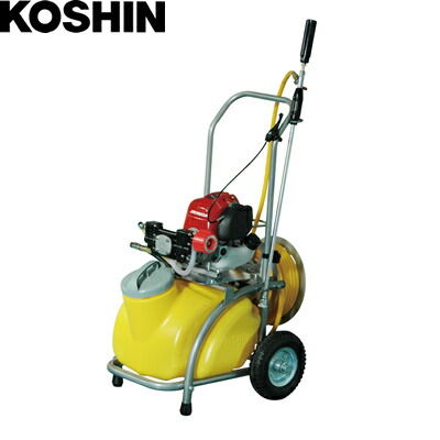 工進　エンジン式小型動噴　ガーデンスプレーヤー　タンクキャリー付　MS-ERH25TH85