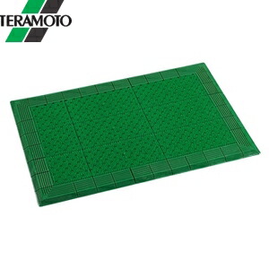 テラモト テラエルボーマット 緑 フチ付 450×750mm MR-052-020-1 [法人限定]