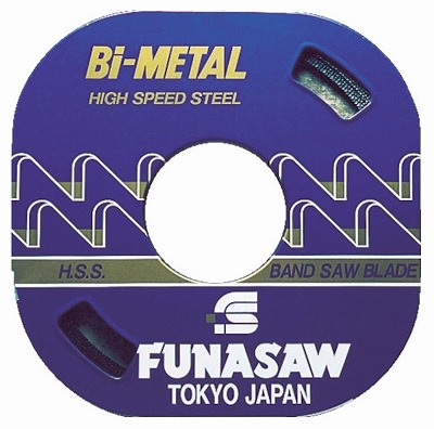 フナソー　バンドソー　コンターマシン用バンドソー　バイメタル（G）　幅13　厚0.9 長さ30m ピッチ6 (BIM 13X6PX30MX0.9)