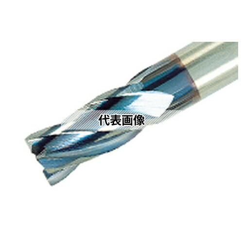 タンガロイ 4枚刃ねじれ角30°汎用エンドミル、コーナ面取り付き TECC-A/B4 TECC160A4-32C16-92:AH725