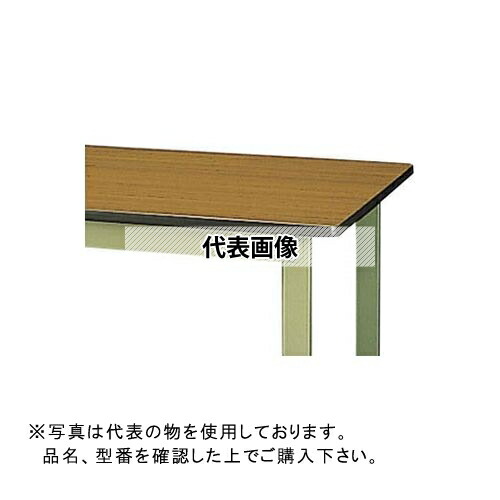 山金工業 ワークテーブル300シリーズ 固定式H900 中間棚・半面棚板付 SWPH-1575TS1-MG [法人限定]