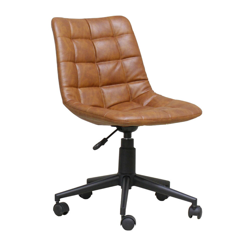 ブラウン オフィスチェア 肘掛け付き オフィスチェア デスクチェア ロッキング機能 合皮 ブラック ブラウン