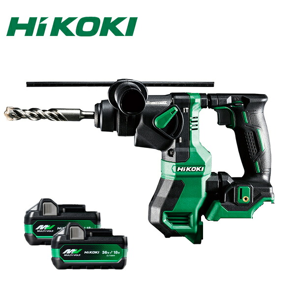 HiKOKI（日立工機）　18Vコードレスハンマードリル　DH18DPA（2XPZ)ケース付　電池計2個付 5780-1841