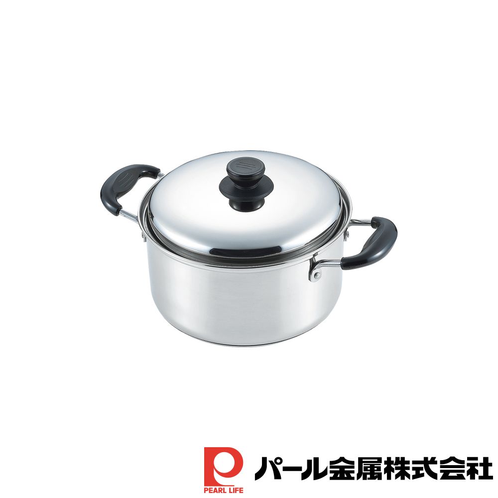 【2個セット】グラティア 3層底両手鍋20cm | グラティア 3層底両手鍋20cm 3層底 3層底両手鍋 両手鍋 キッチン エコ調理 オール熱源 IH対応 シルバー なべ 鍋 両手 3層底鍋 蓋付き 鍋蓋 茹で 煮る ステンレス鋼 ステンレス 優れた