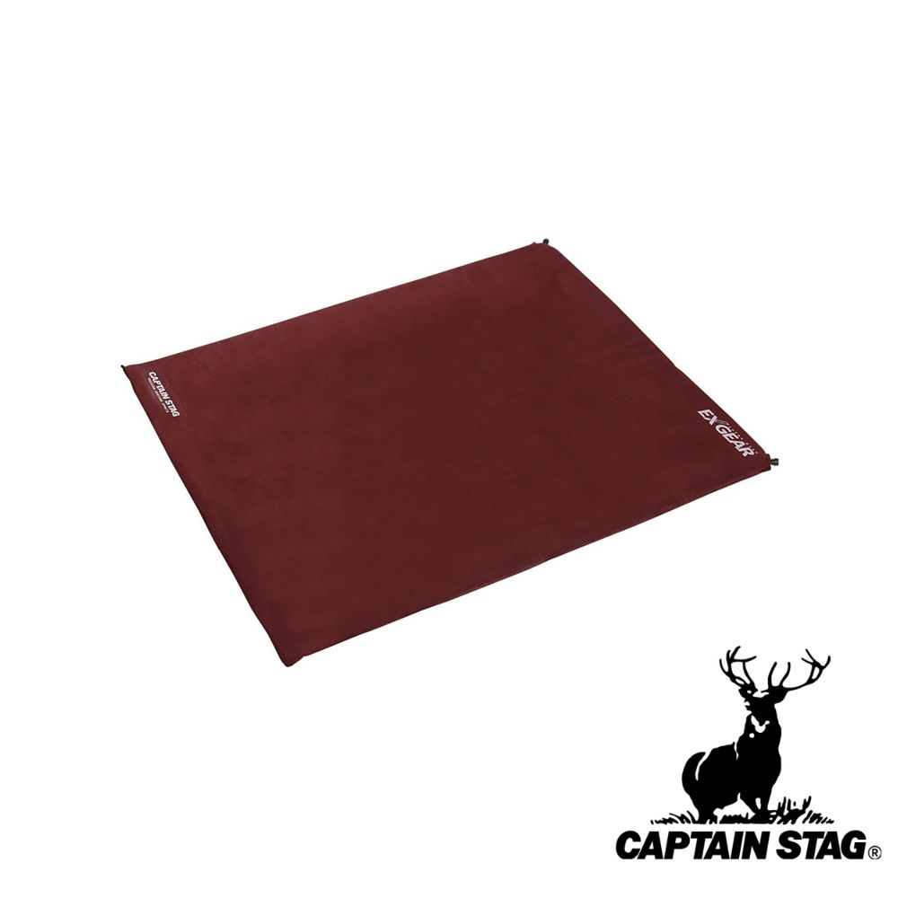 キャプテンスタッグ(CAPTAIN STAG) エクスギア インフレーティングマット(ダブル) | エクスギア ダブル アウトドア キャンプ用品 キャンプ バーベキュー パール金属 マット 寝具 屋外 UB3026インフレ シート 用品 用具 備品|セミプロDIY店ファースト
