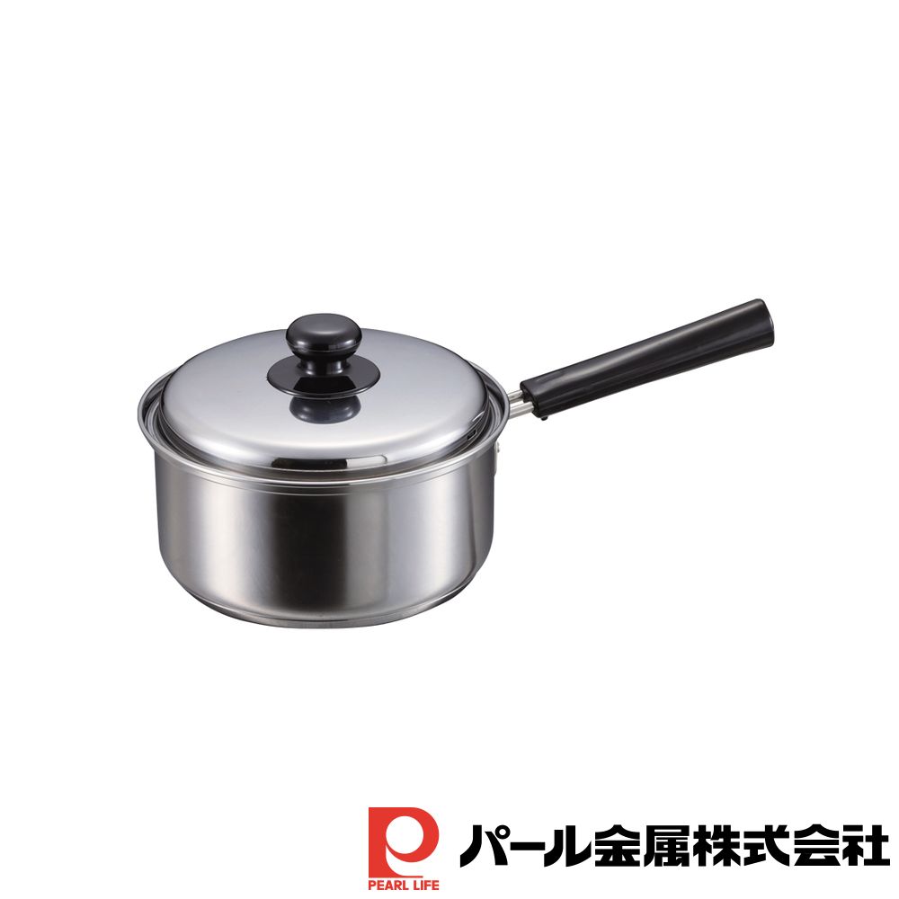【2個セット】クックパレス 3層底片手鍋18cm | クックパレス 3層底片手鍋18cm 3層底片手鍋 鍋 食器 フライパン 調理器具 キッチン用品 IH対応 片手鍋 3層底鍋 ステンレス ガス火 専用蓋付き 単品 おしゃれ ホビー おもちゃ