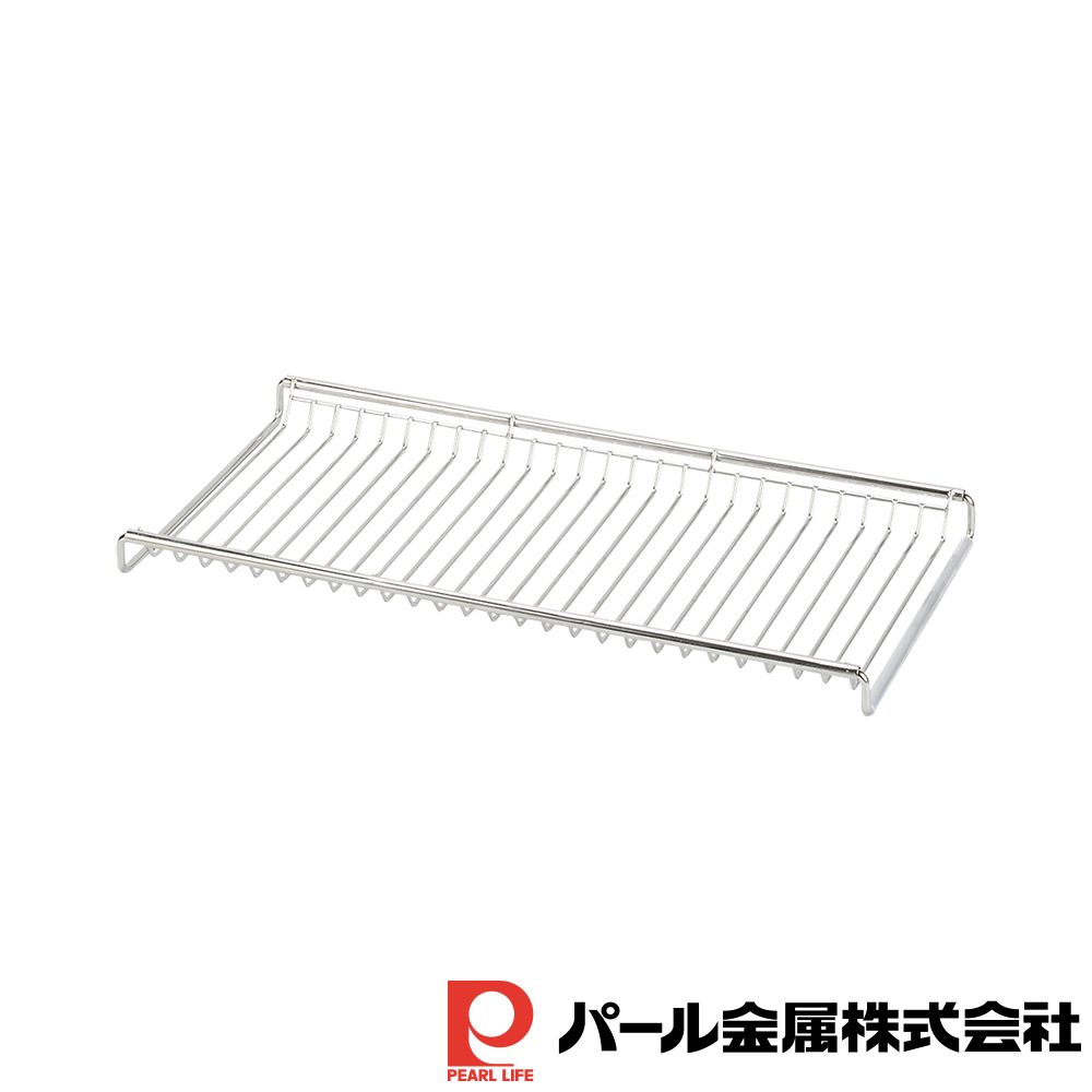 【2個セット】サスティナ 18-8ステンレス製スライド水切りラック | サスティナ ステンレス製 スライド 水切りラック 水切り スライド式 シリコーン ラック 食器ラック 皿洗い 食器洗い 水回り シンク 安心加工 水切りトレー シンク上