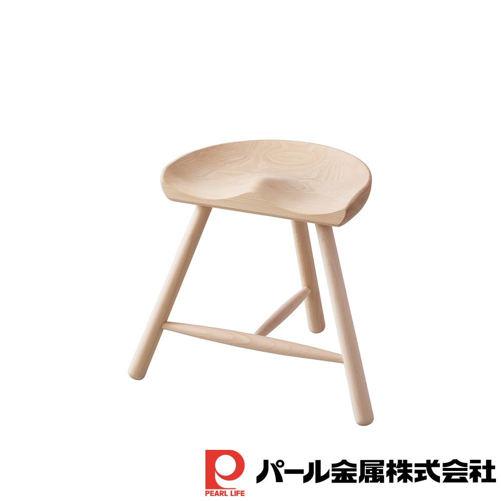 スリム金属製スツール 楽天市場】パール金属公式 スツール ナチュラル 幅460×奥行360