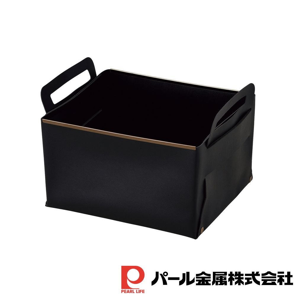 【2個セット】フェイクレザー CUBEケース L BLACK | CUBEケース