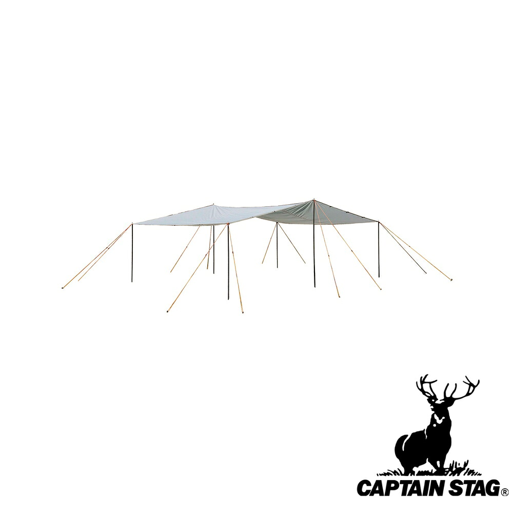 【2個セット】キャプテンスタッグ(CAPTAINSTAG) CSクラシックス ビッグレクタタープUV UA-1078 | CSクラシックス アウトドア タープ キャンプ レジャー テント バーベキュー キャンプ用品 屋外 野外 おしゃれ ピクニック 海