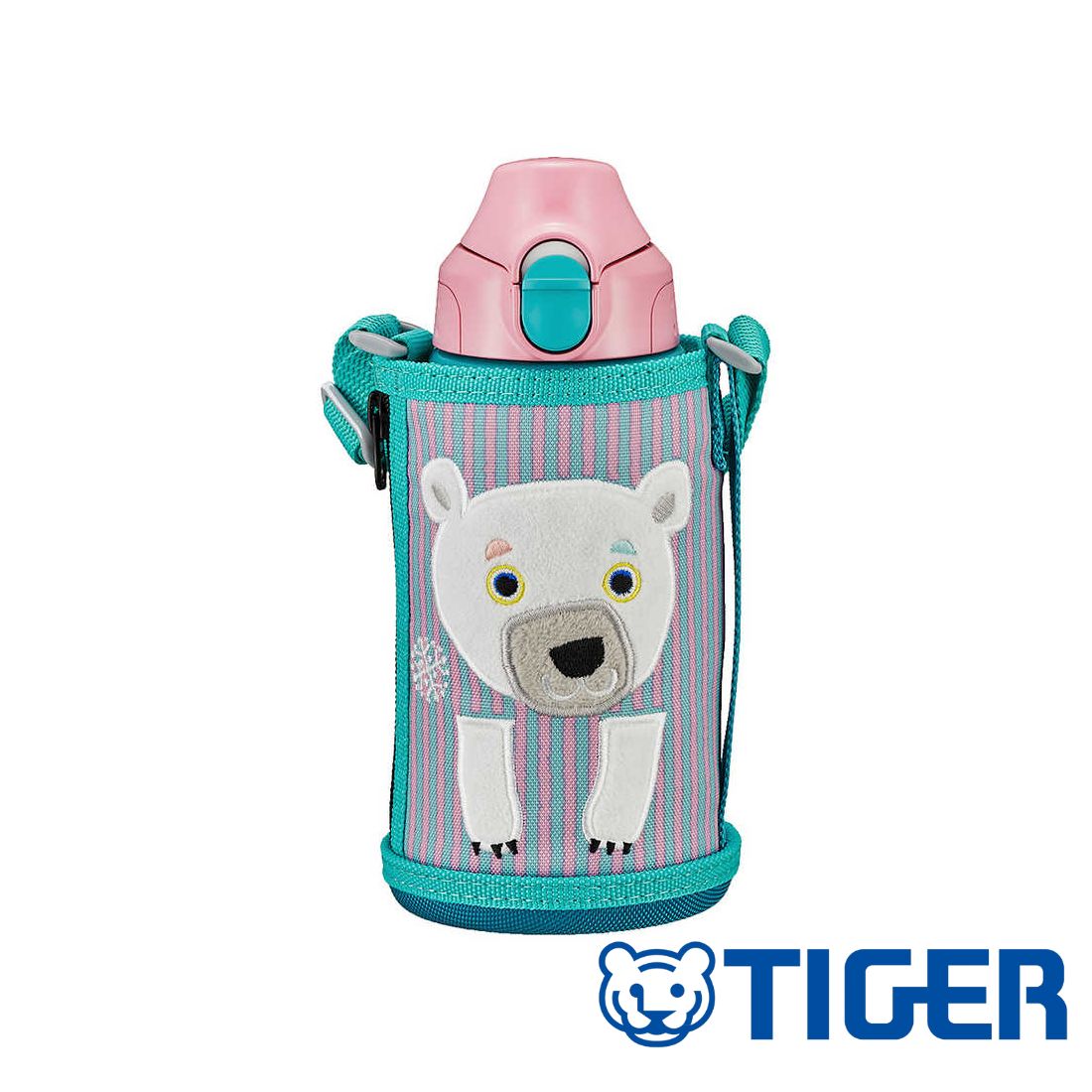 【2個セット】タイガー魔法瓶 TIGER タイガー こども用 2WAYボトル MBR-C06G(PS) | シロクマ サハラ コロボックル 水筒 直飲み コップ 付 ステンレス ボトル ポーチ付き キッズ 保温 保冷 おしゃれ 子供 コップ付き こども用 真空｜セミプロＤＩＹ店ファースト