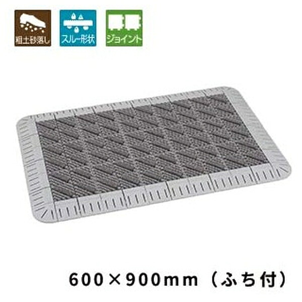テラモト(TERAMOTO) カラーブラッシュ ライトグレー ふち付 600&times;900 MR-096-240-6 [法人限定] | ライトグレー テラモト ふち付 フチ付｜セミプロＤＩＹ店ファースト 8,099円