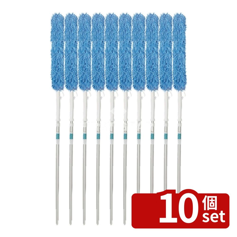 【10個セット】テラモト(TERAMOTO) EFフェンシングスィーパー 伸縮 CL-738-100-0 [法人限定] | テラモト フェンシングスィーパー 清掃用品 掃除 道具 伸縮 モップ ホコリ 掃除道具 超極細繊維 高所 清掃 高所掃除 日本製 柔軟性 材質 TPE ポリプロピレン アルミパイプ
