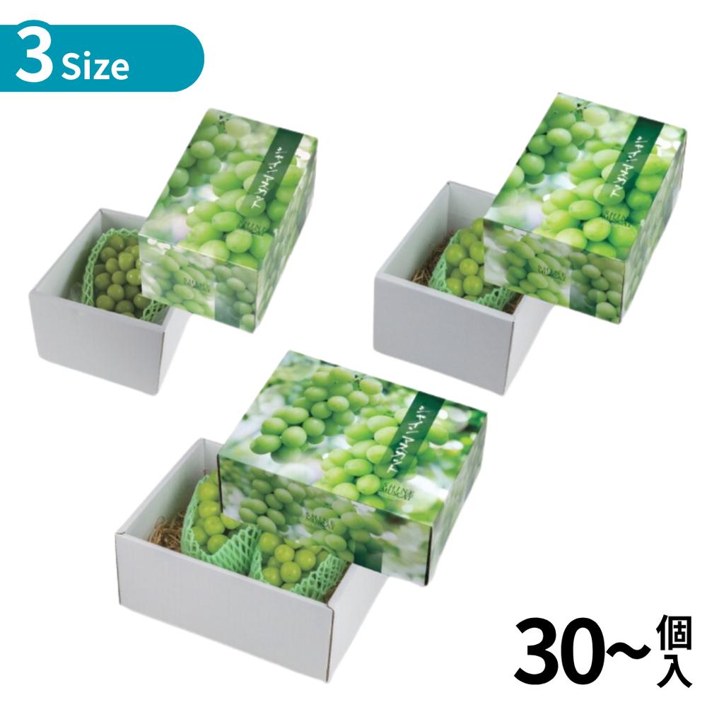選べる3size 30～50個入 シャインマスカット | シャインマスカット ぶどう 葡萄 果物 くだもの フルーツ 出荷 紙箱 宅配用 贈答用 ギフト箱 詰合せ箱 段ボール箱 お歳暮用 お中元用 梱包資材 ラッピング用品 ダンボール ダンボール箱 業務用 大容量 まとめ買い