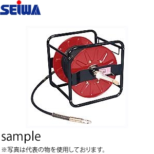 精和産業(セイワ) 高圧洗浄ホースドラム ホース HD60-30M(9M) カプラ付