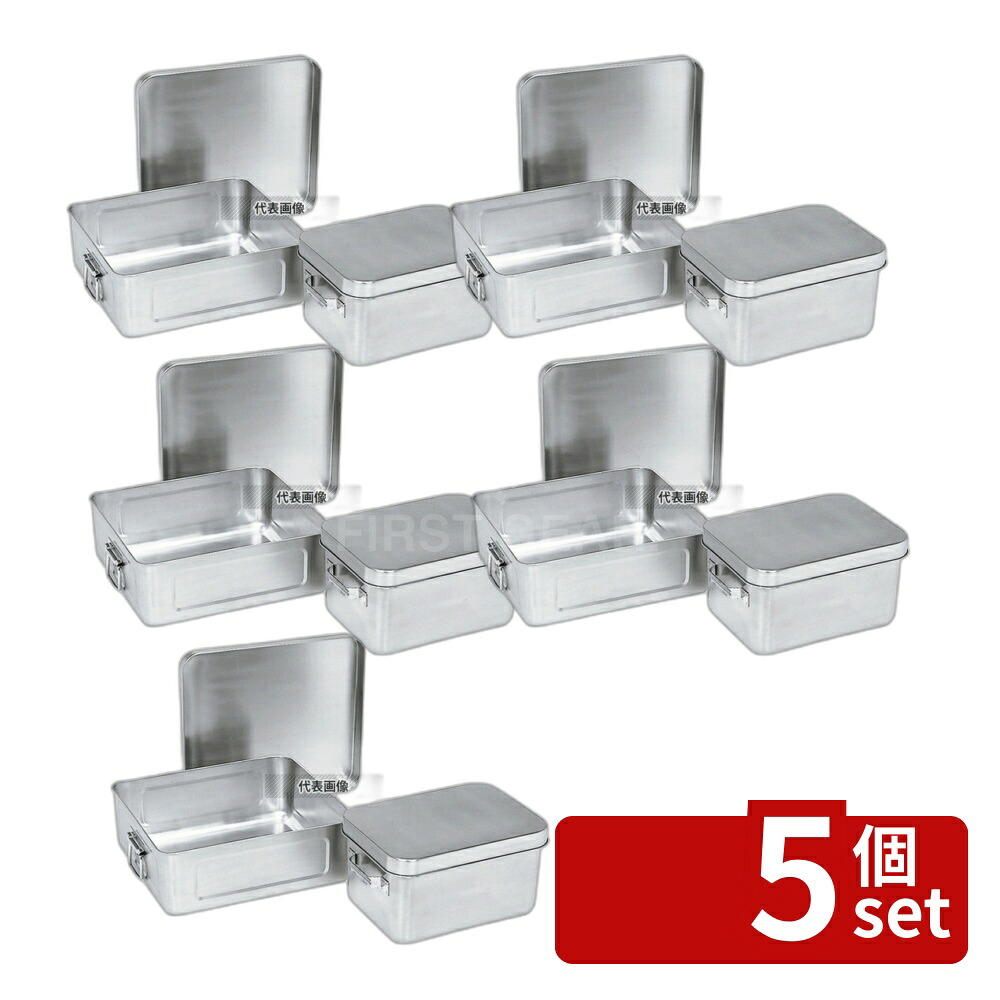 【5個セット】江部松商事 18-8(ステンレス) 天ぷら入 コンテナー (蓋付) 254-A 350×317 本体:350×317×H116 運搬/ケータリング No.1129940