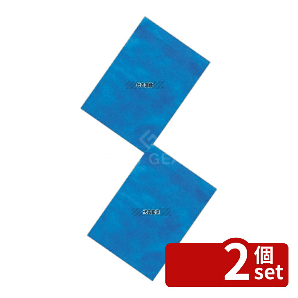 【2個セット】だしとりサンエース 業務用だし袋 だしとりサンエース 小 ブルー (100枚入リ) 180×300mm 180 だしこし/みそこし No.1130830