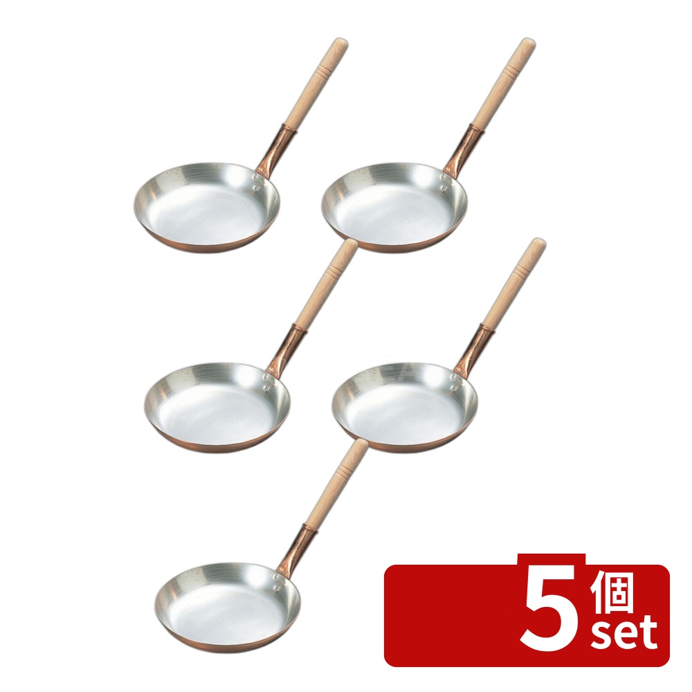 【5個セット】丸新銅器 銅 親子鍋 (柄付) 西型 16.5cm 鍋全般 No.0176300