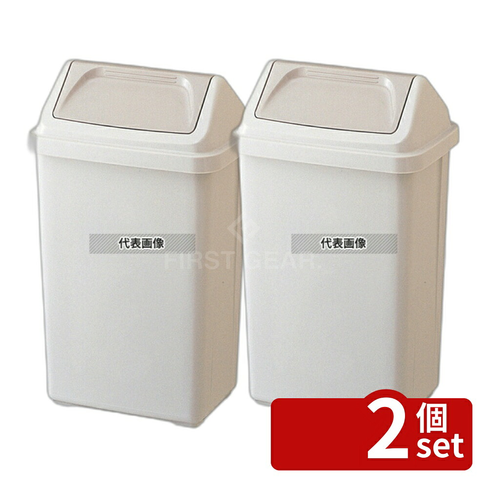 【2個セット】RISU(リス) W&W ダストボックス 36スイング 36L 381×280×H633mm 清掃/衛生用品 No.0122300