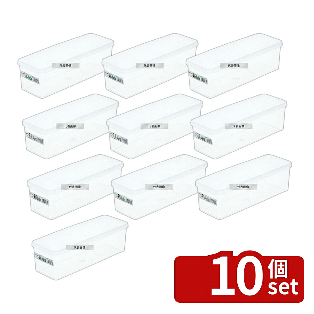 【10個セット】エンテック(ENTEC) ハイパック 角型 長角タイプ S-35 2900ml S-35 328×116×H99mm 保存容器 No.0368000