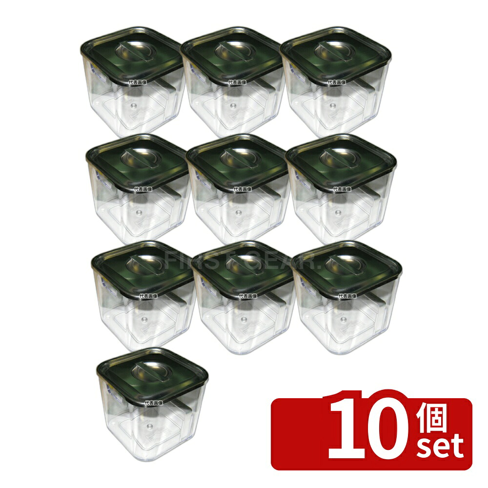 【10個セット】YUKIWA(三宝) UK ポリカーボネイト 角たれ入 台無 95×95×H80 お好み焼/たこ焼/鉄板焼関連 No.0511300
